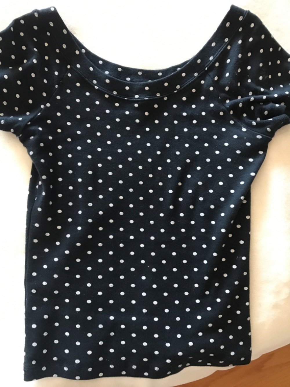 Polka Dot Ginny Off the Shoulder top - Picture 3 of 3